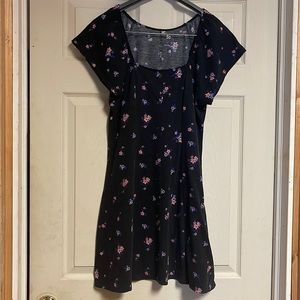 SO Brand Black Floral Mini Dress